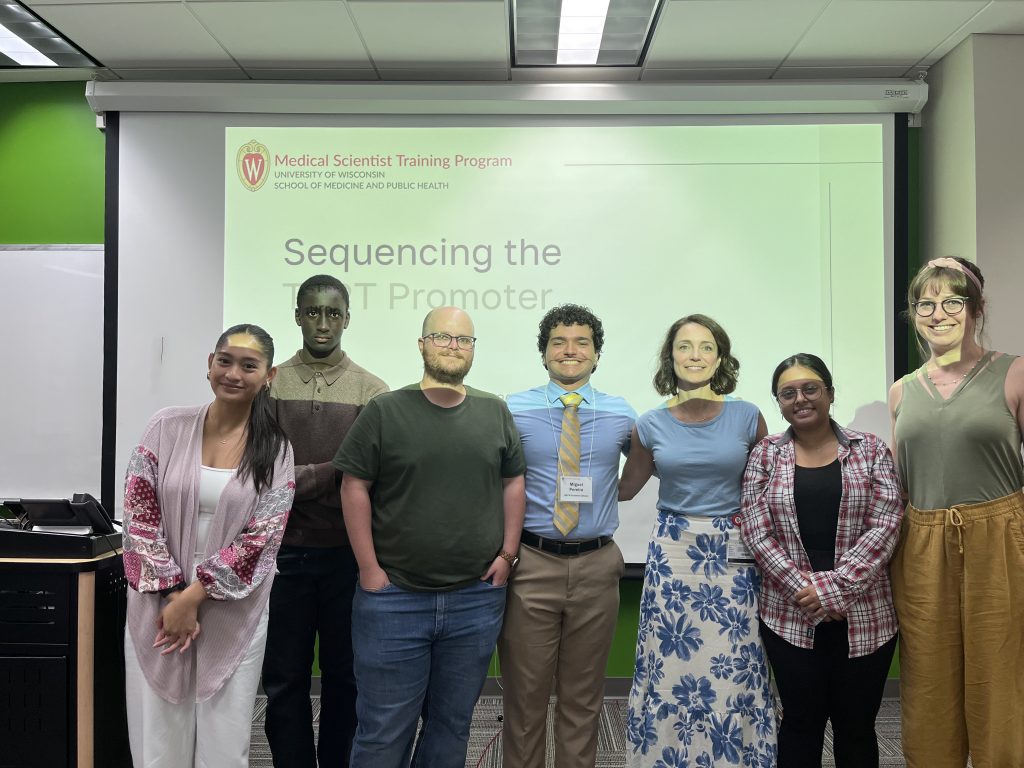 A group picture of the Churpek lab after Miguel gave a presentation.