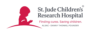 St. Jude Children's Research Hospital logo.
